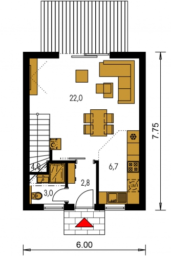 Floor plan of ground floor - ZEN 2